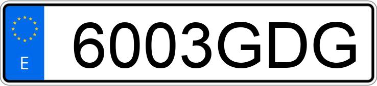 Numer rejestracyjny 6003GDG posiada AUDI A3