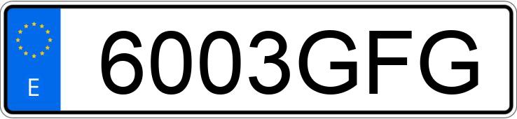 Numer rejestracyjny 6003GFG posiada SEAT LEON