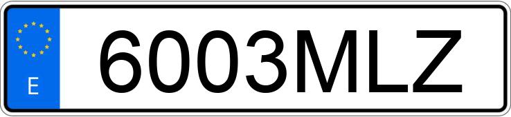 Numer rejestracyjny 6003MLZ posiada BMW SERIE 3