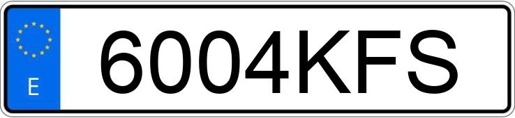 Numer rejestracyjny 6004KFS posiada YAMAHA YZF R1