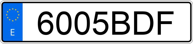 Numer rejestracyjny 6005BDF posiada SEAT CORDOBA