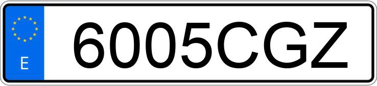 Numer rejestracyjny 6005CGZ posiada SAAB 9-3