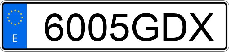 Numer rejestracyjny 6005GDX posiada AUDI TT