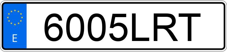 Numer rejestracyjny 6005LRT posiada RENAULT TRAFIC