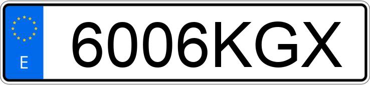 Numer rejestracyjny 6006KGX posiada FORD FIESTA