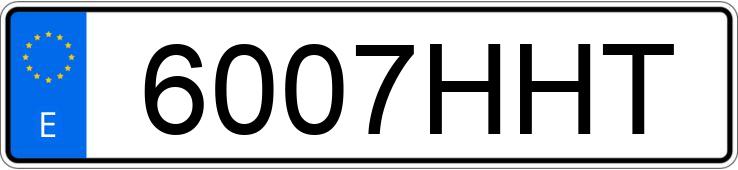 Numer rejestracyjny 6007HHT posiada VOLKSWAGEN GOLF Numer rejestracyjny 6007HHT posiada VOLKSWAGEN GOLF