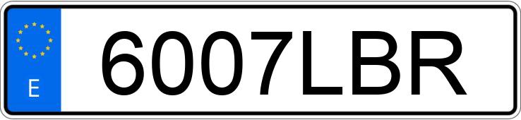 Numer rejestracyjny 6007LBR posiada TOYOTA YARIS