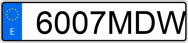 Numer rejestracyjny 6007MDW posiada BENELLI LEONCINO Numer rejestracyjny 6007MDW posiada BENELLI LEONCINO