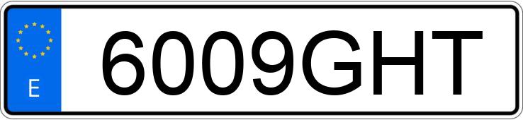 Numer rejestracyjny 6009GHT posiada LANCIA DELTA