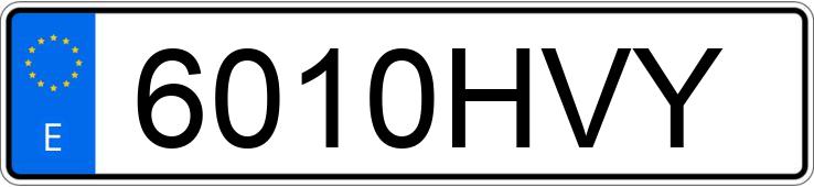 Numer rejestracyjny 6010HVY posiada AUDI A1 SPORTBACK