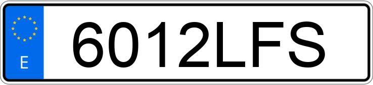 Numer rejestracyjny 6012LFS posiada SEAT IBIZA