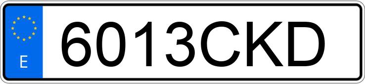 Numer rejestracyjny 6013CKD posiada AUDI A3