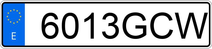 Numer rejestracyjny 6013GCW posiada BMW SERIE 5