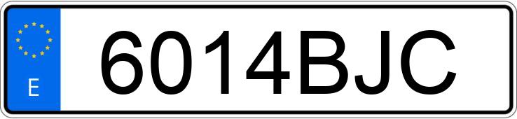 Numer rejestracyjny 6014BJC posiada FIAT SEICENTO