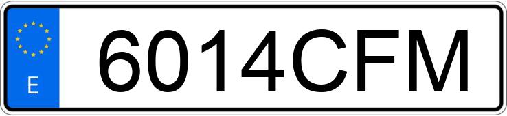 Numer rejestracyjny 6014CFM posiada BMW SERIE 3