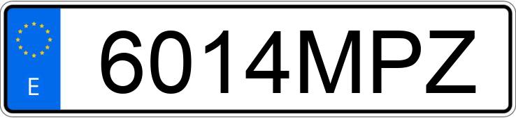 Numer rejestracyjny 6014MPZ posiada RENAULT EXPRESS