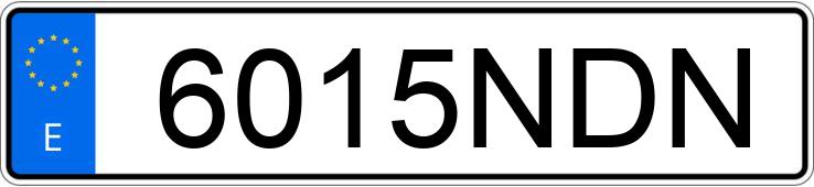 Numer rejestracyjny 6015NDN posiada SEAT ALHAMBRA