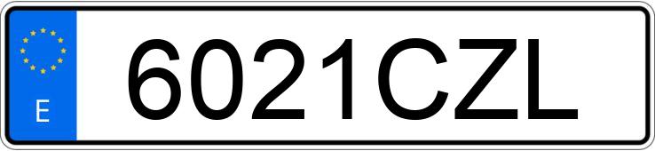 Numer rejestracyjny 6021CZL posiada MERCEDES SLK (170-171)