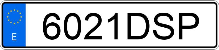 Numer rejestracyjny 6021DSP posiada BMW SERIE 3