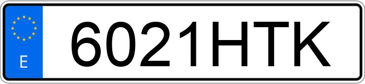 Numer rejestracyjny 6021HTK posiada PEUGEOT 3008