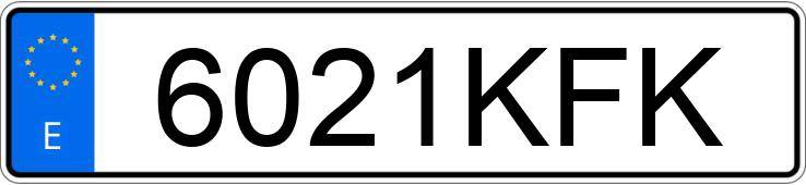 Numer rejestracyjny 6021KFK posiada MERCEDES B (246/242)