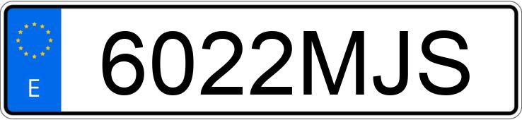 Numer rejestracyjny 6022MJS posiada MERCEDES C (206)