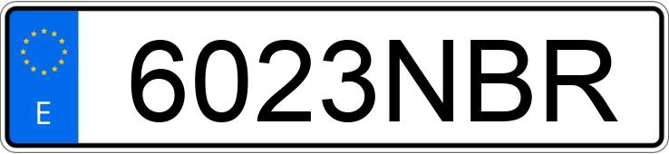 Numer rejestracyjny 6023NBR posiada MINI MINI
