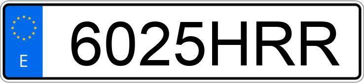 Numer rejestracyjny 6025HRR posiada HYUNDAI I30