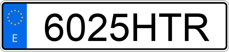 Numer rejestracyjny 6025HTR posiada OPEL ZAFIRA Numer rejestracyjny 6025HTR posiada OPEL ZAFIRA