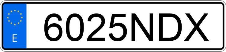 Numer rejestracyjny 6025NDX posiada SCANIA SERIE R