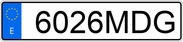 Numer rejestracyjny 6026MDG posiada RENAULT CLIO