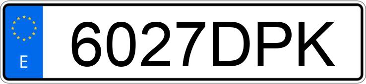 Numer rejestracyjny 6027DPK posiada CITROEN C2