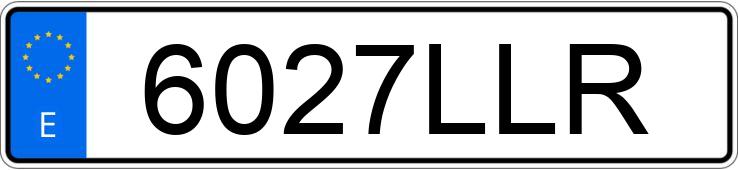 Numer rejestracyjny 6027LLR posiada VOLKSWAGEN GOLF Numer rejestracyjny 6027LLR posiada VOLKSWAGEN GOLF