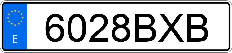 Numer rejestracyjny 6028BXB posiada BMW SERIE 3