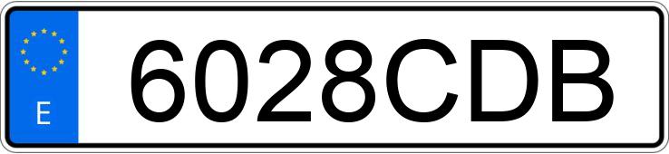 Numer rejestracyjny 6028CDB posiada RENAULT MEGANE