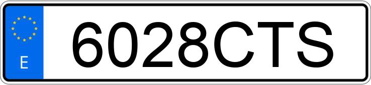 Numer rejestracyjny 6028CTS posiada AUDI A6