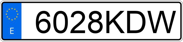 Numer rejestracyjny 6028KDW posiada VOLKSWAGEN SCIROCCO Numer rejestracyjny 6028KDW posiada VOLKSWAGEN SCIROCCO