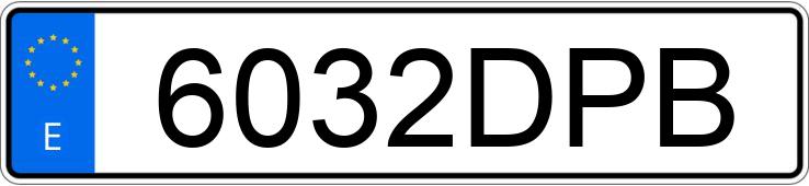 Numer rejestracyjny 6032DPB posiada BMW X5