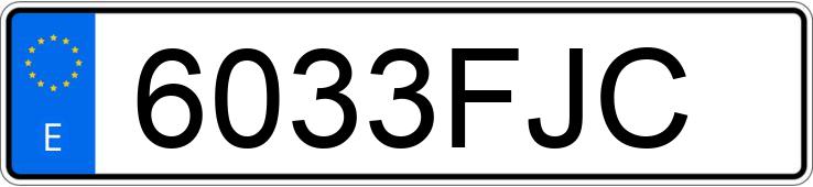 Numer rejestracyjny 6033FJC posiada SEAT IBIZA Numer rejestracyjny 6033FJC posiada SEAT IBIZA