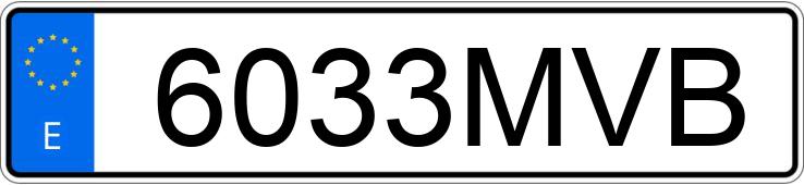 Numer rejestracyjny 6033MVB posiada YAMAHA MT 07