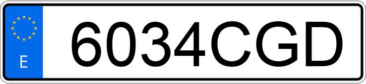 Numer rejestracyjny 6034CGD posiada BMW SERIE 3