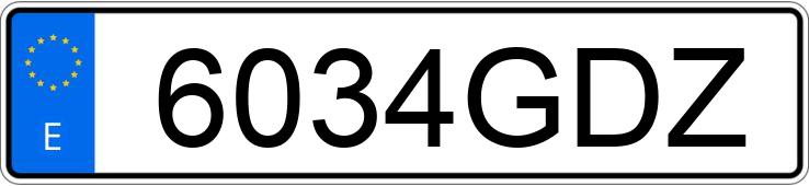 Numer rejestracyjny 6034GDZ posiada OPEL ASTRA