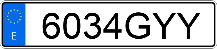 Numer rejestracyjny 6034GYY posiada BMW SERIE 1 Numer rejestracyjny 6034GYY posiada BMW SERIE 1