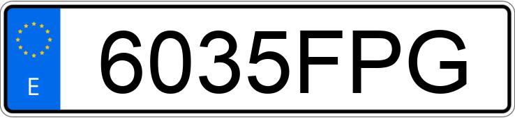 Numer rejestracyjny 6035FPG posiada VOLKSWAGEN GOLF Numer rejestracyjny 6035FPG posiada VOLKSWAGEN GOLF