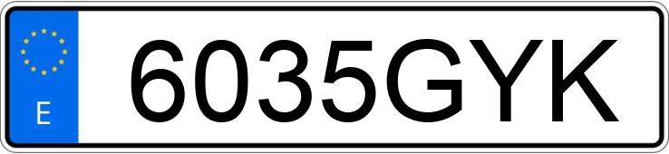 Numer rejestracyjny 6035GYK posiada DUCATI 696