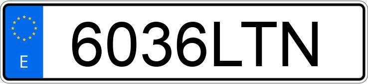 Numer rejestracyjny 6036LTN posiada PEUGEOT EXPERT Numer rejestracyjny 6036LTN posiada PEUGEOT EXPERT