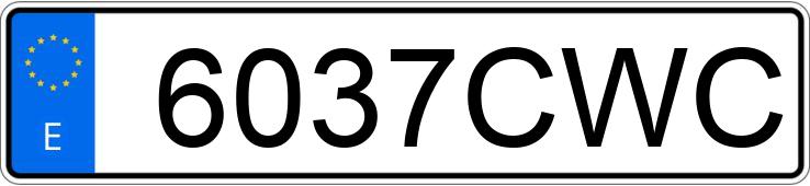 Numer rejestracyjny 6037CWC posiada PEUGEOT 307 Numer rejestracyjny 6037CWC posiada PEUGEOT 307