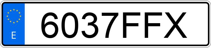 Numer rejestracyjny 6037FFX posiada PEUGEOT 207 Numer rejestracyjny 6037FFX posiada PEUGEOT 207