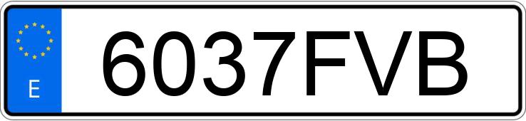 Numer rejestracyjny 6037FVB posiada SUZUKI DL 650