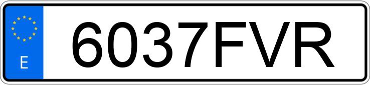 Numer rejestracyjny 6037FVR posiada VOLVO V50